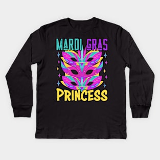 Family Matching Mardi Gras Princess Carnival Costume Kids Long Sleeve T-Shirt